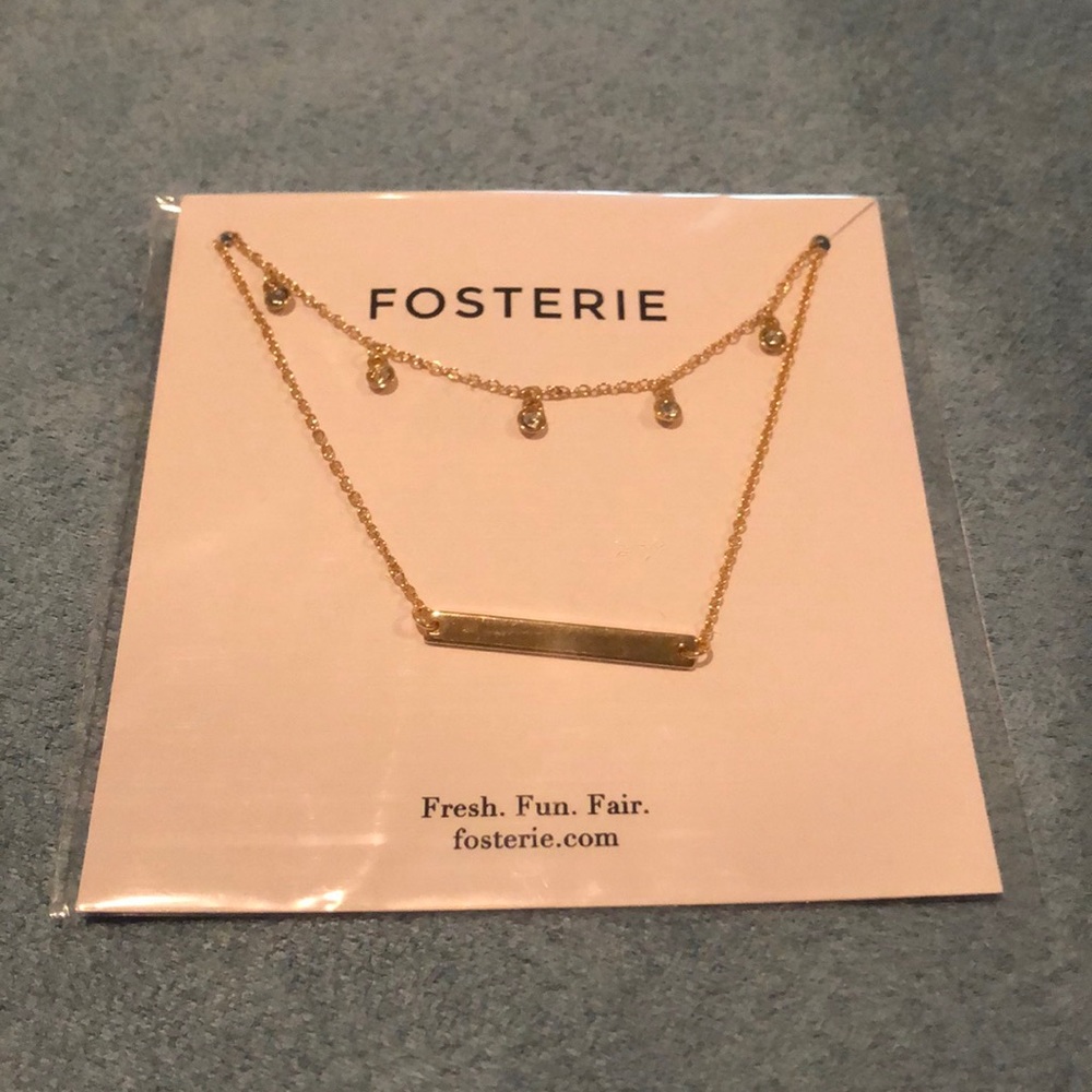 Gold layered necklace